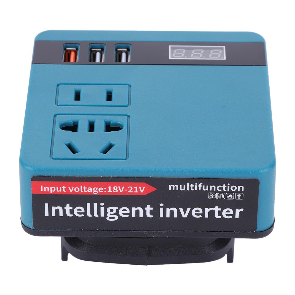 120W Lithium Battery Inverter 21V to AC220V DC5V 12V Power Inverter Intelligent Battery Transformer for DeWalt Makita Milwaukee