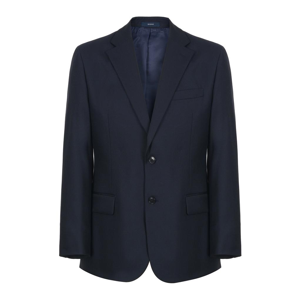 Basso Wool Blended Micro Solid Jacket (Bsy1Jf51A)