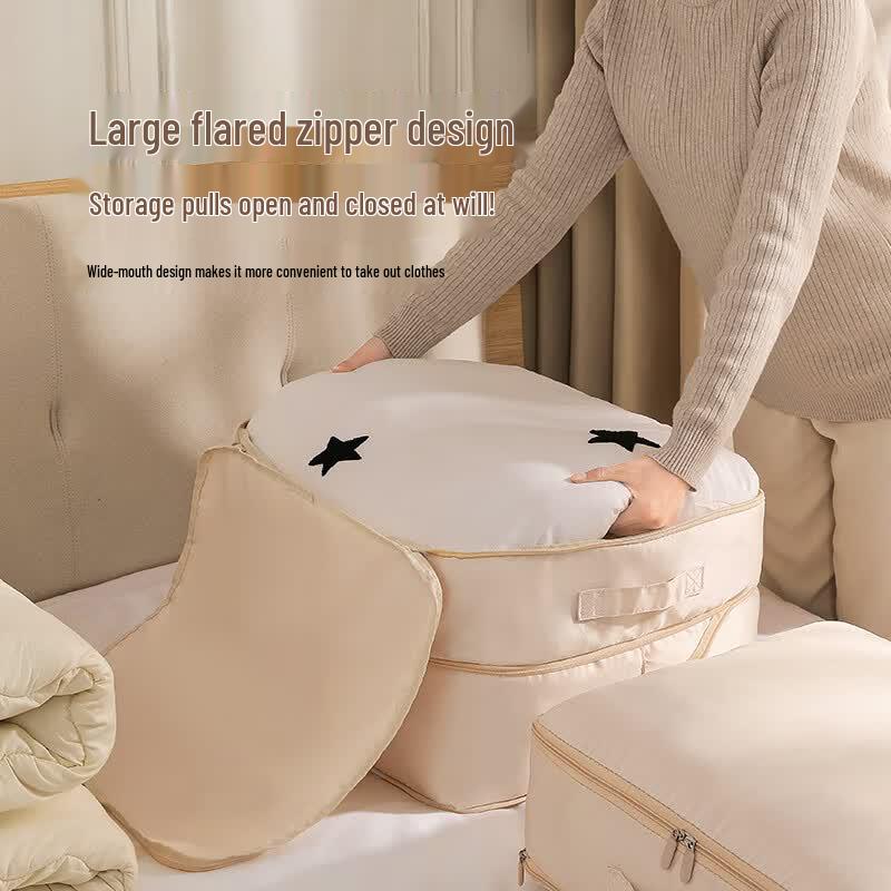 Compressible Quilt and Clothing Storage Bag