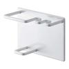 Yamazaki Jitsugyo 5510 Magnetic Bathroom Tube & Tooth Brush Holder White Approx. W11 X D4.8 X H8cm Tower Floating Storage Toothbrush Holder