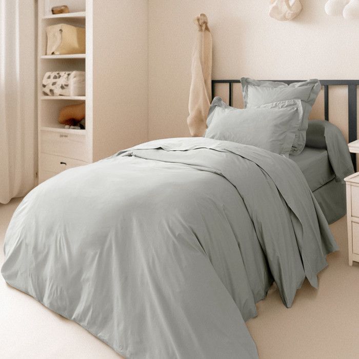 "Julian" 3-piece Combed Cotton Percale Bed Linen Set for Single Bed Pure Cotton