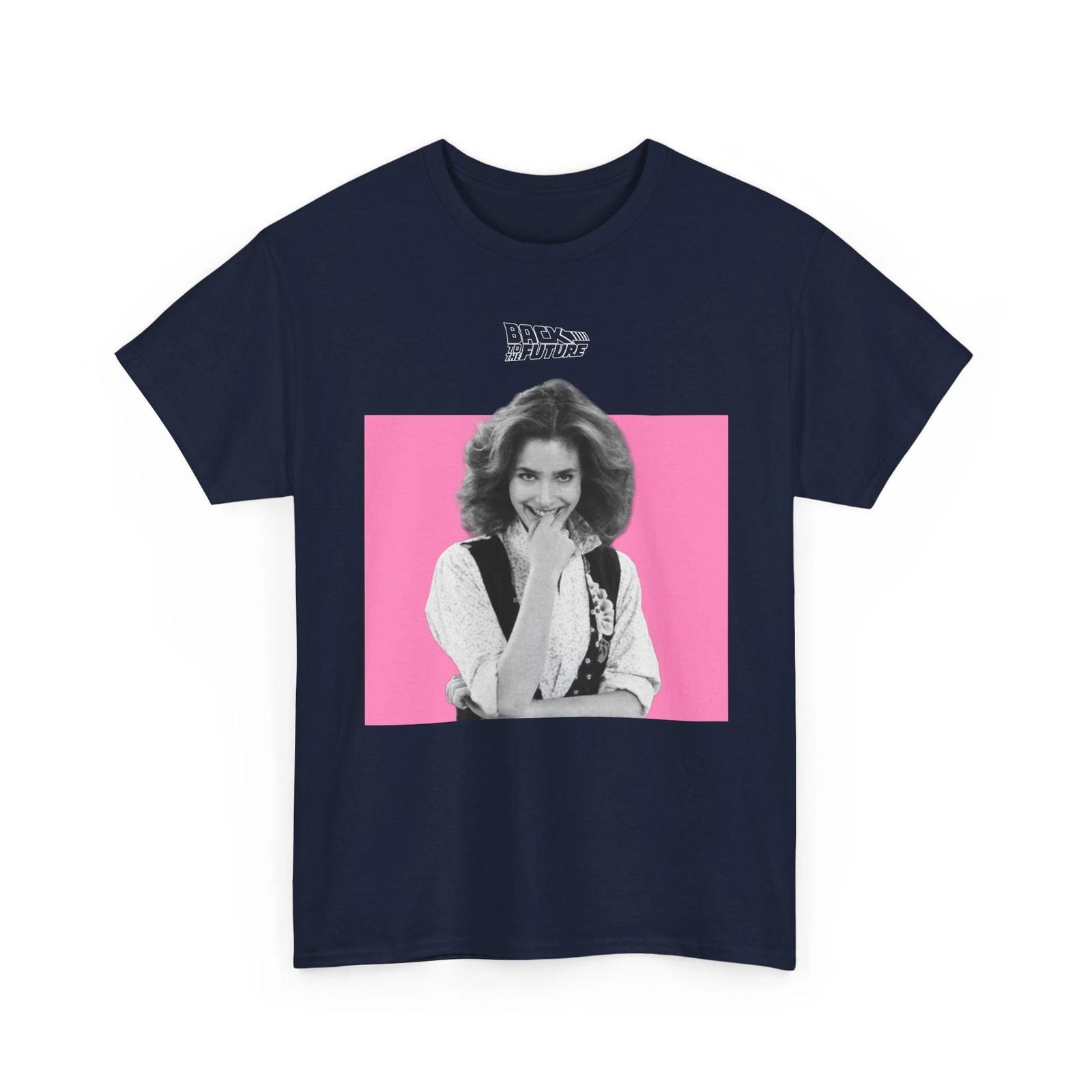 Back to the Future Jennifer Parker Monochrome T-shirt Retro Sci-Fi Movie Tee 2XL