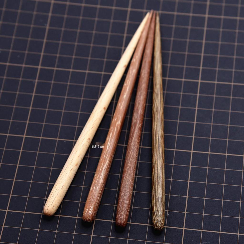 Super Light Clay Sculpting Tools: Handmade Wooden Shaping, Pointed & Round Heads, DIY Sculpture Knives, Eye Socket Press, and Knitting Needles.