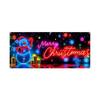 Christmas UV Fluorescent Garage Door Cover Banner - Background For Holiday Parties, Christmas Decoration Hanging Cloth