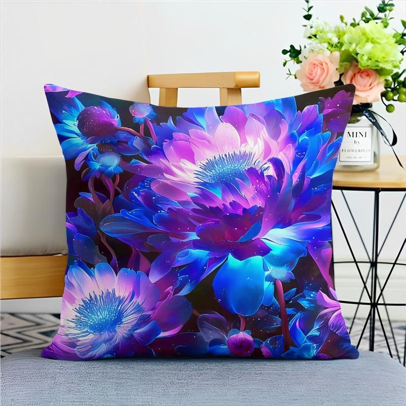Beautiful Flower Pillowcase საერთო საცხოვრებლის დეკორაცია ოფისი მისაღები ოთახი სახლის ბალიშის ქეისი