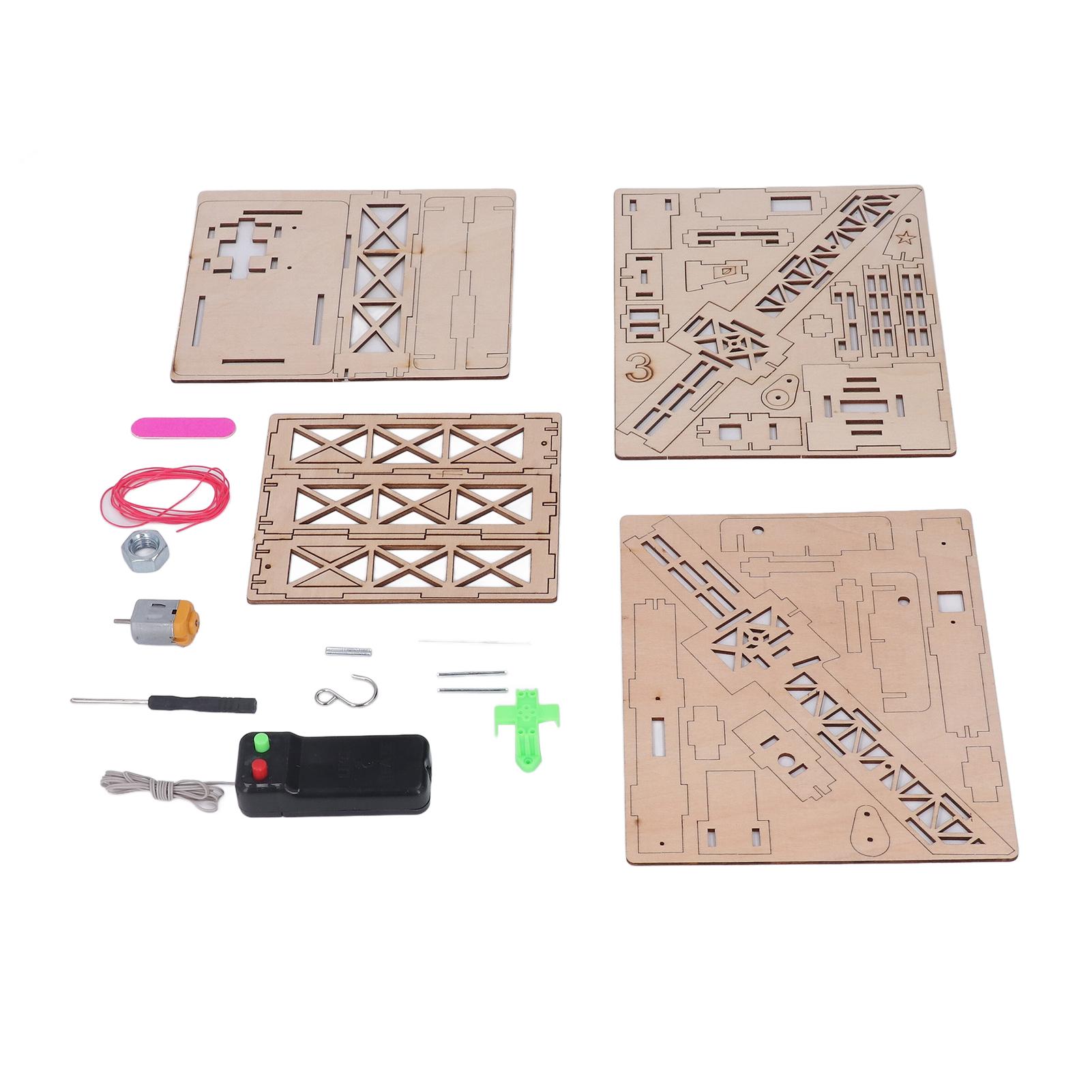 

Деревянная модель крана Композитный деревянный пульт дистанционного управления Образовательная 3D модель крана для сборки для эксперимента