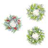 Hello Spring Wreath Flower Wreath Round Hanging Ornament Garland for Holiday Indoor Outdoor Window Front Door Home Decor
