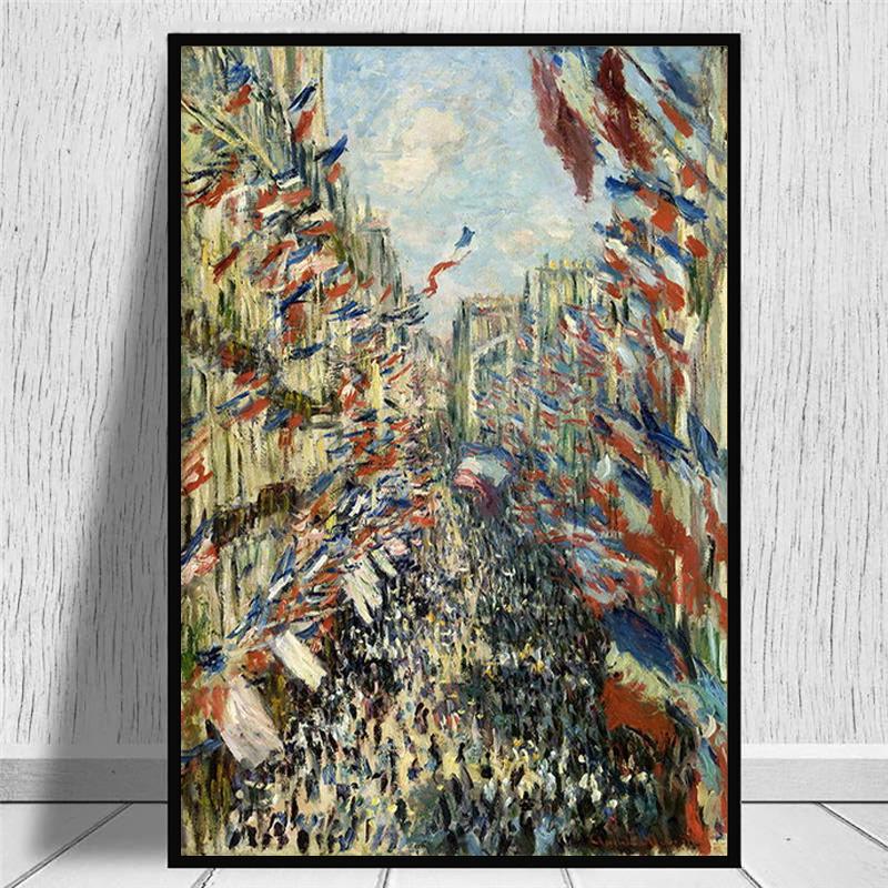 Francouzský Claude Monet Klasická olejomalba Domácí dekorace Obraz Umělecké plátno Obrazy na stěnu Plakát Obrazy na plátně Obrazy