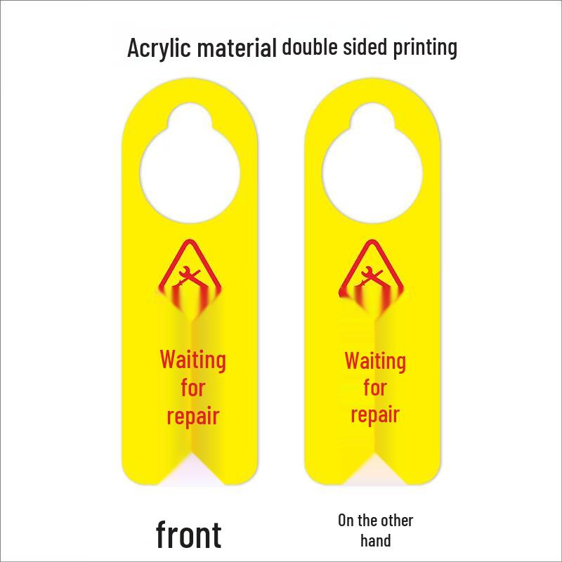 Xieping Акриловая двусторонняя бирка-предупреждение о статусе оборудования