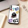 67 Six Seven-nn Phone Case Black Silicone Soft For Samsung Galaxy A73,A72,A71,A70,A53,A52,A51