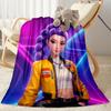 K-pop Demon Hunters Blanket Soft & Cozy Suitable for Sofa Office Chair Seaside for All Occasions Stylish Decor Best Holiday Gift for Friends Family