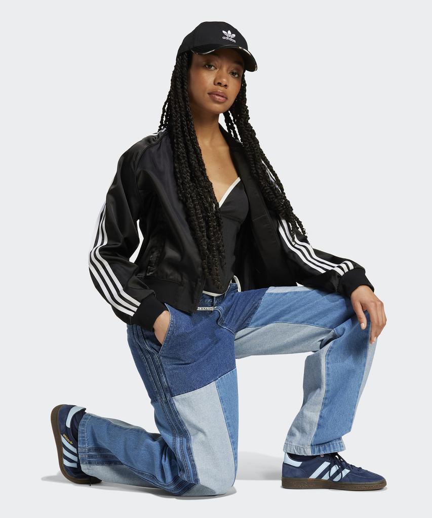 ADIDAS (X-Xenia) Patchwork Straight Leg Jeans - Blue Jeans / Iw5663