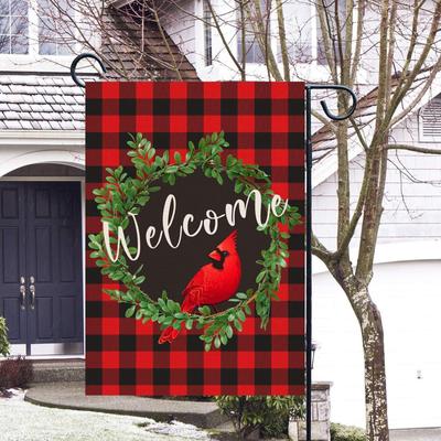 Winter Friends Garden Flag Snowman And Winter Garden Flag House Holiday Christmas Decoration