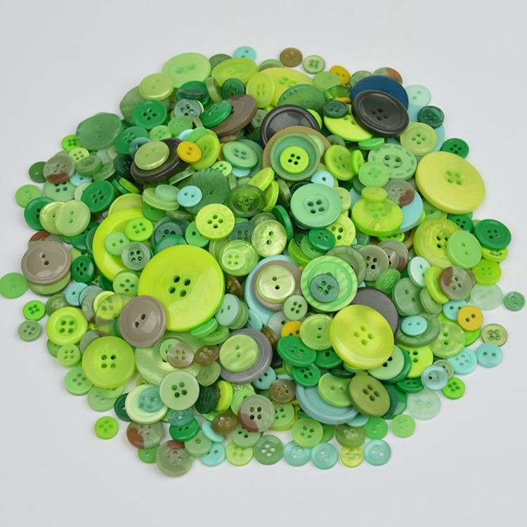 Available Now! Mixed Color Round Resin Buttons for DIY Crafts – Ideal for Handmade Button Art and Floral Designs.