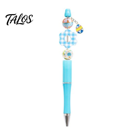 Creatieve Schrijftools voor Kinderen Kralen Balpen Set, DIY Paasknutselpakket, met Kleurrijke Unieke Cadeau Studenten Konijn En Ei Kralen Decoratie,