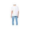 Calvin Klein Jeans Letter Embroidery Comfortable Crew Neck Short Sleeve T-Shirt Men Tops White 40EM289-YAA