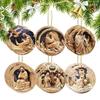 Religious Christmas Ornaments 12 Pieces Wood Festive Ornament Hangable Jesus Decor For Tree Church Rearview Mirror School Living