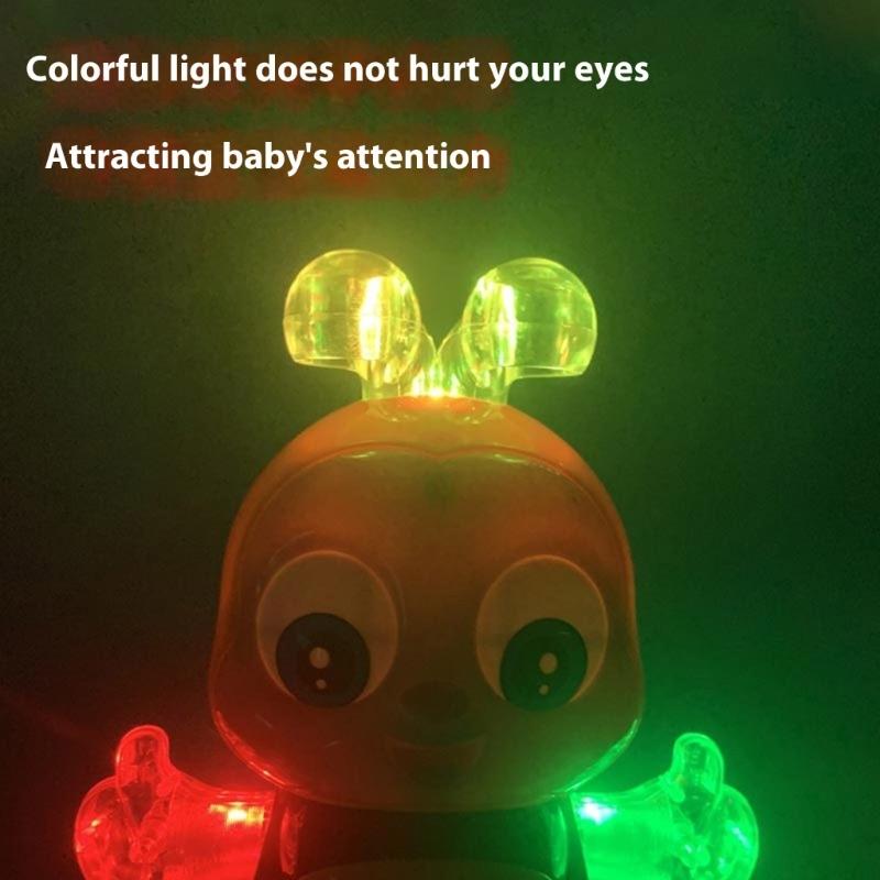 Musical Crawling Baby Toy With LED Light Show Educational Robot Gift For Kids Early Development