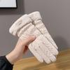 Winter Fashion Autumn Warm Gloves for Women Plus Fleece Thickened Winter Outdoor Riding Sports Windproof Waterproof Touch Screen
