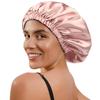 Real 100% Mulberry Silk Sleep Cap, 16 Momme, Double Layer, Adjustable Elastic Band, Postpartum Friendly.
