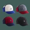 Thickened Warm Baseball Hats with Ear Flaps Bomber Cap Retro Soft Hat  Autumn and Winter
