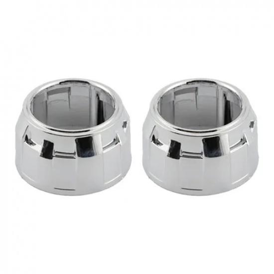 

RONAN 2.5 3.0 Headlight Shrouds for Hella kito Q5 MH1 Bi-Xenon Bi-LED Projector Lens Car Styling Retrofit Mask Cover RA-Z-001 Silver