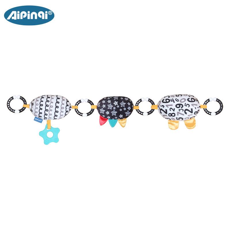 Aipinqi Baby Stroller Hanging Toy with Teether Rattle for Visual Development