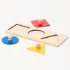 Montessori teaching tools Fitted puzzle B of montessori education natural montessori authentic teaching materials wooden educational supplies for