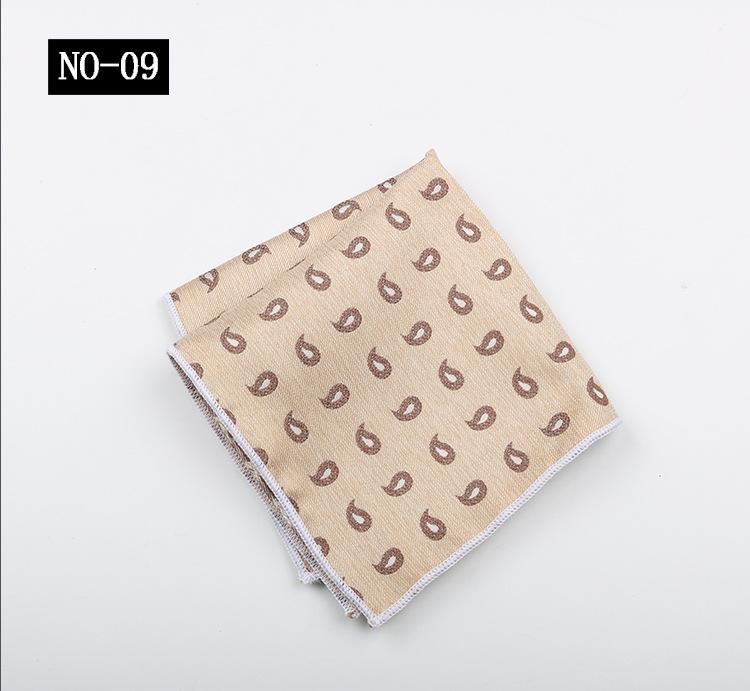 Kaffe Ficknäsduk Herrkostym High-End Mönster Polyester Siden Bankett Värd Retro Liten Fyrkantig Handduk Näsduk Bröstnäsduk