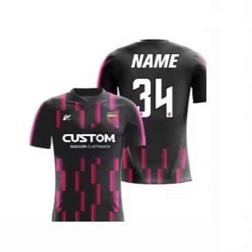 Breathable Men's Short Sleeve Football Jersey Top Digital Sublimation Printing Training Uniform Football Shirt Men's