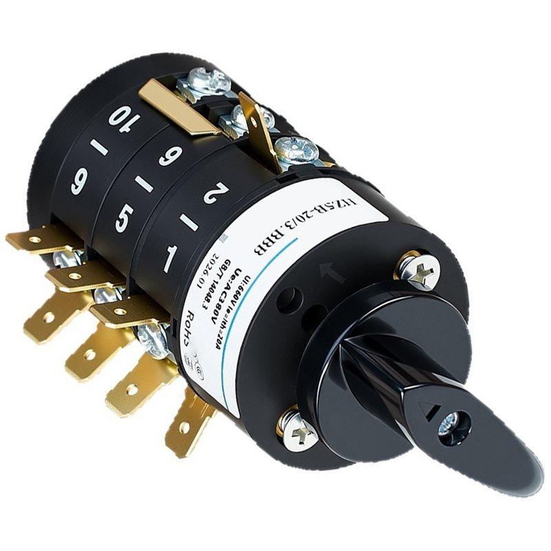 ABKP-Rotary Cam Changeover Switch HZ5B 20/3.BBB 3-Pole 8-Way
