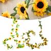 Long-lasting Artificial Flower Garland Sunflower Vine Garland Maintenance-free
