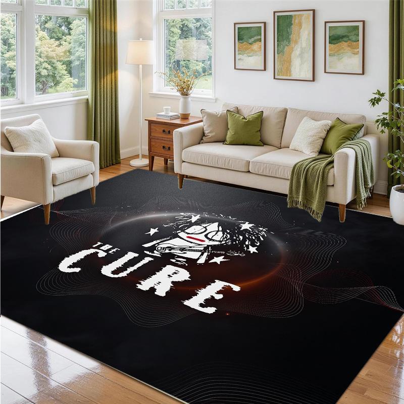 The Cure Design Crystal Velvet Rug Soft Decorative Mat for Bedroom Entrance