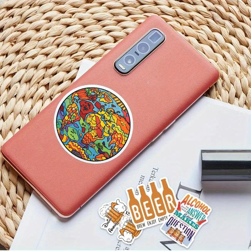 World Map Dazzling Stickers Durable for Laptop, Car, Luggage, Skateboard & More - Perfect for Teens, Adults, Creative Decor & Gifting