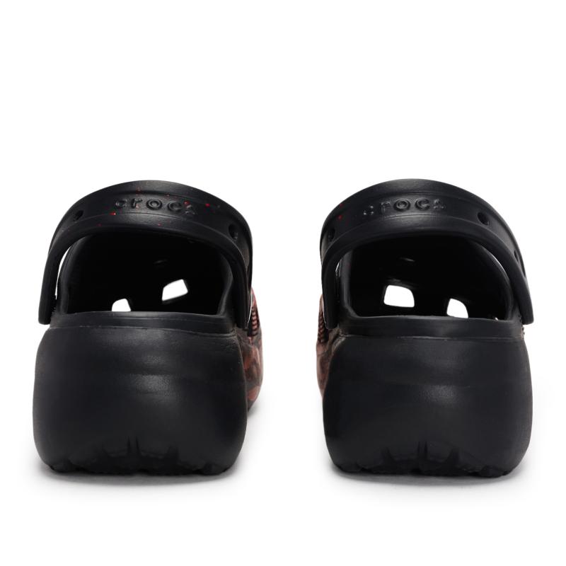 Crocs Classic Platform Clog 811 Made Mystery Scene Special Shoe Box Soft Comfortable Hole Shoes Women's Black Red