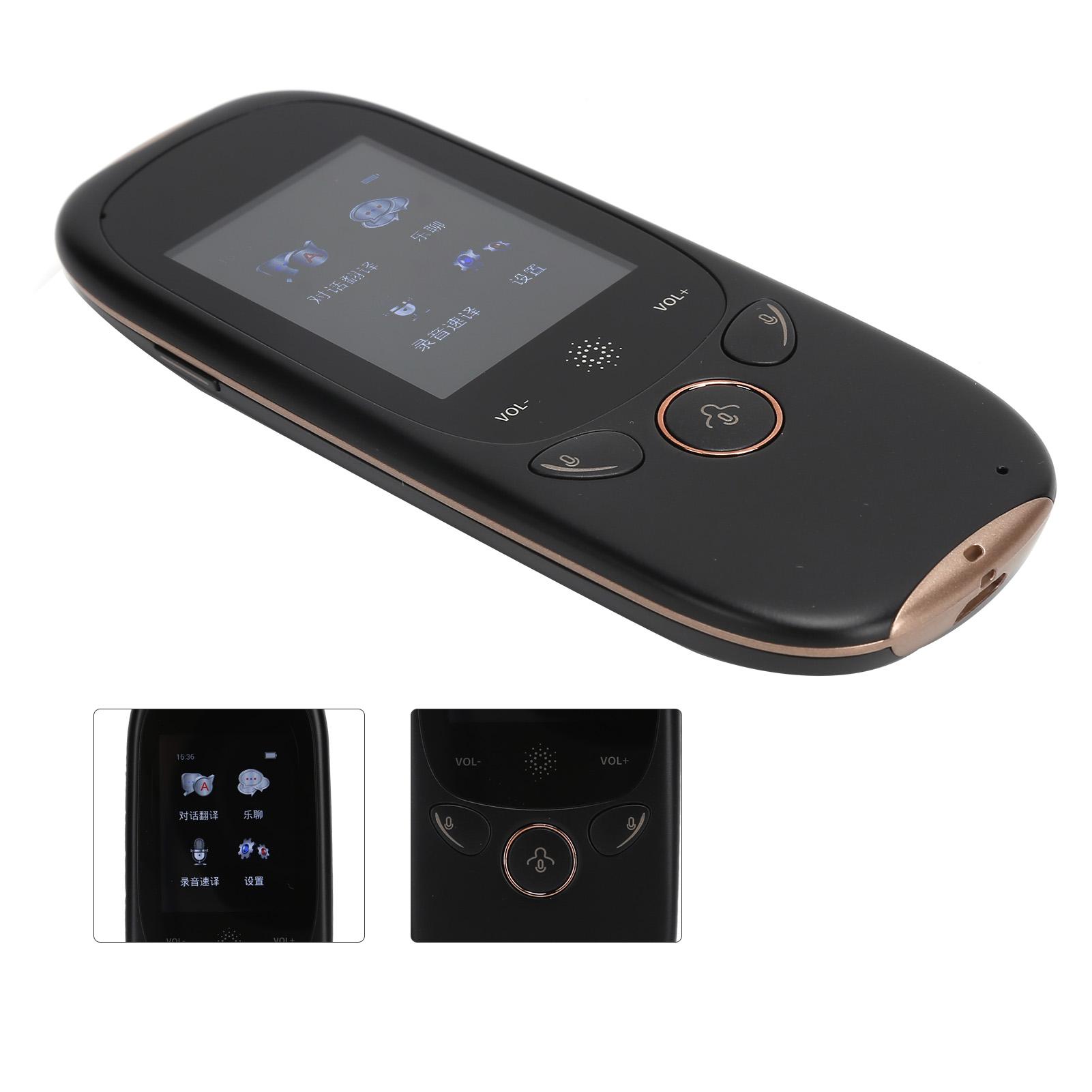 

K1 Smart Voice Translator 45 языков 2,0-дюймовый сенсорный экран переводчик 4.0BT 2.4G чёрный