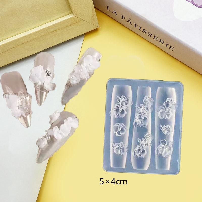 

3D Морская звезда Ракушка Бабочка Цветок Силиконовая форма для ногтей Сделай сам Украшение для нейл-арта Прозрачный шаблон для ногтей Инструменты для дизайна маникюра A3