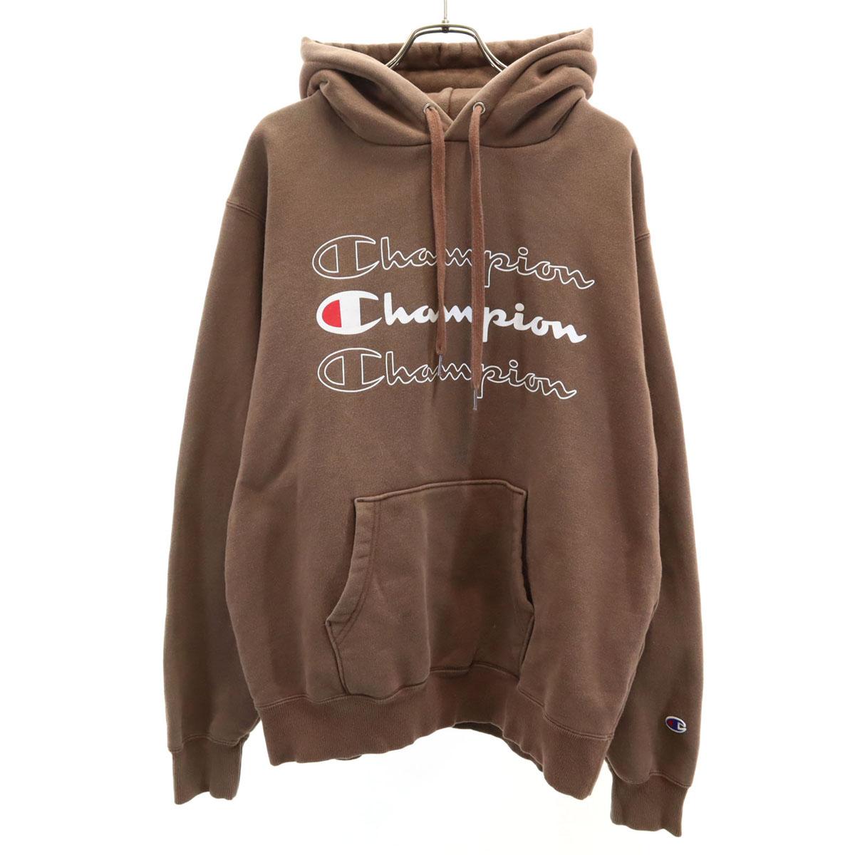 

X-girl Champion Exclusive Long sleeve Sweatshirts 2 Brown Back brushed Women Used