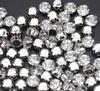 White Color Sew on Stones Rhinestone Flat Back 2D Shape Claw Loose Crystal Strass for Clothing Shoes Accessories