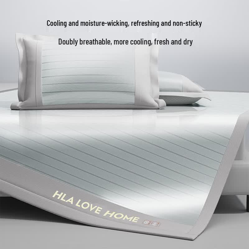 Heilan Home Ice Silk Antibacterial Cooling Mat Set