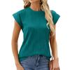 DX~~ New Round Neck Ladies Solid Color Short Sleeve Loose Casual T-shirt
