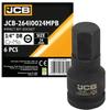JCB Impact Bit Socket 3/4" 24mm 6-point Cr-Mo Socket Wrench
