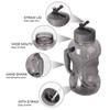 1,5L Wasserbecher Große Kapazität Outdoor Sportflasche Trinkflasche mit Strohhalm und Griff