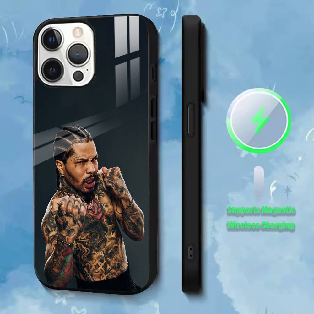 Boxing Gervonta Tank Davis Phone Case For iPhone17,16,15,14,13,12,11 Plus,Pro Allows magnetic wireless charging iPhone16PRO