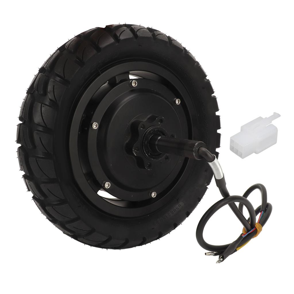 10in Wheel Hub Motor 36V To 60V 500 To 1200W IPX6 Waterproof Single Axle Disc Brake Hub Motor for Electric Kart Tricycle