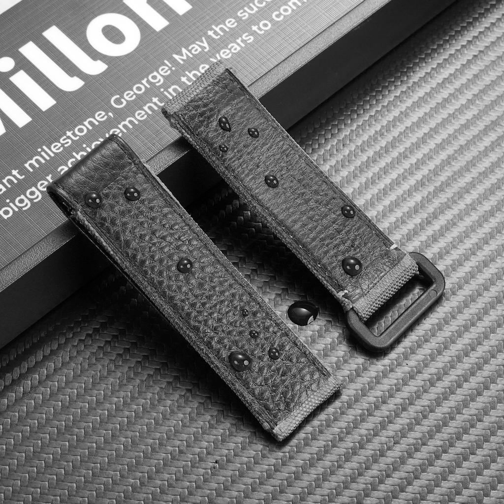 20mm Universal Nylon Watch Band For Tudor/Omega/Rolex/IWC/Tissot Daytona SUBMARINER Strap Cowhide bottom Wristband Accessories