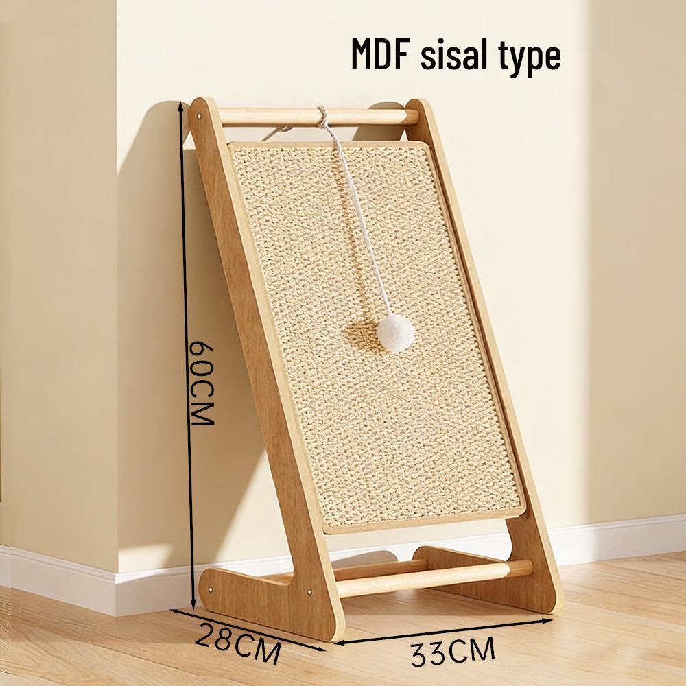 Durable L-Shaped Cat Scratcher with Bed and Scratch-Resistant Corrugated Board