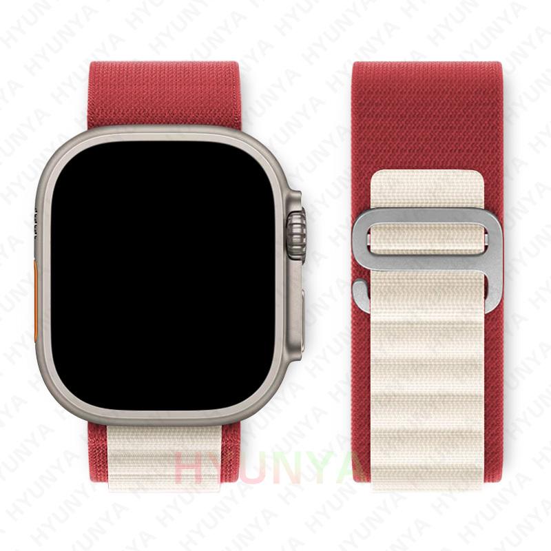 Alpine Λουράκι για Apple Watch Band Σειρά 10 9 8 7 SE Ultra 2 41mm 42mm 45mm 46mm 49mm 40mm 44mm IWatch Correa Λουράκι Ρολόι Βραχιόλι
