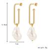 1 Pair of   Women's   Earrings  U-shaped  Special-shaped Pearl  Ear Hooks