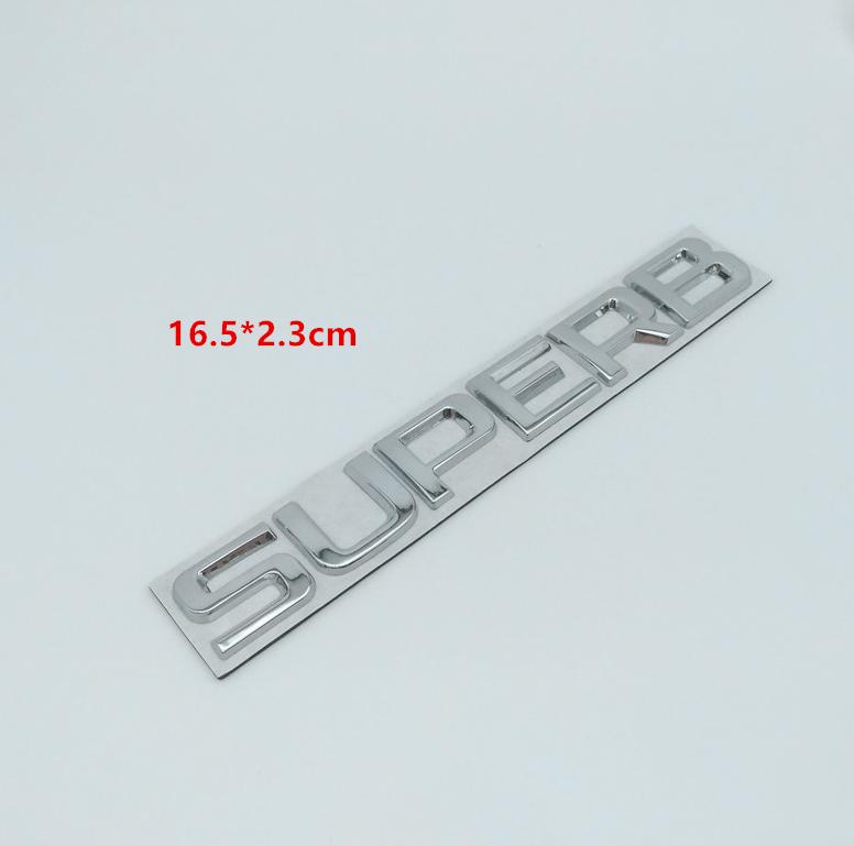 BATL9 1pc Metal for SKODA Octavia Superb RAPID FABIA KAMIQ KODIAQ YETI Car Emblem Letter Badge Rear Tail Trunk Sticker Decal for SKODA